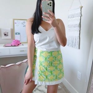 Lilly Pulitzer RARE & Vintage Yellow & Green Skirt